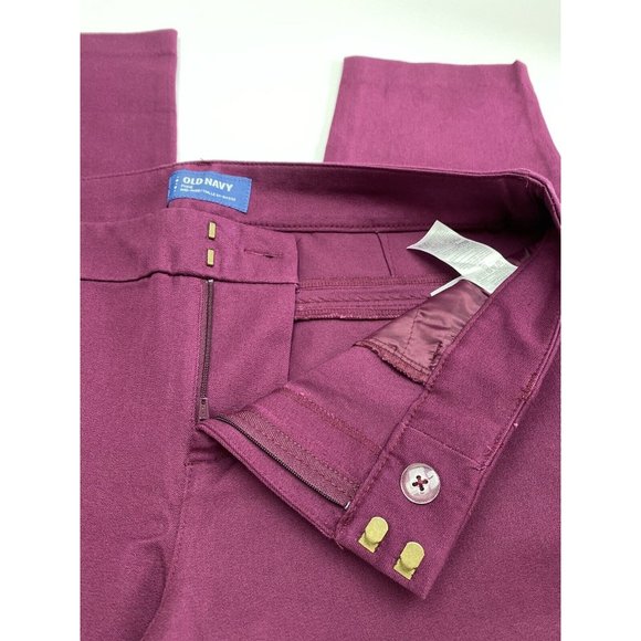 Old Navy Pixie Mid Rise Pants Size 12 Ladies Navy Blue New - Picture 6 of 12